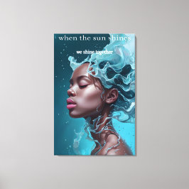 太陽がキャンバス印刷を照らす場合 キャンバスプリント