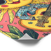 太陽がギターを弾く ポスター (角)