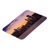 太陽がシカゴのスカイラインを越える マグネット (左側)