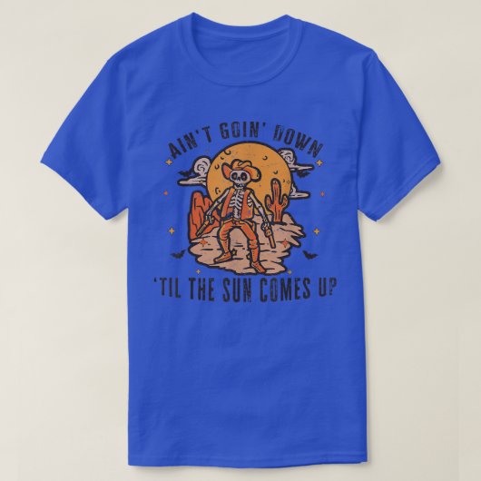 太陽がスケルトンを上げるま来でアインおもしろいト Tシャツ (デザイン正面)