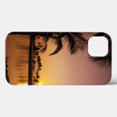 太陽がビッグアイランドのアナホマル湾に沈み Case-Mate iPhoneケース (裏面 (横))