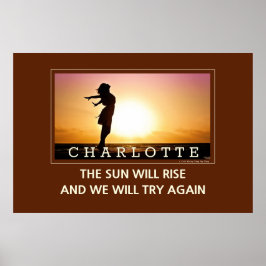 太陽が上昇する我々は再び試みる引用文ウォールアート ポスター