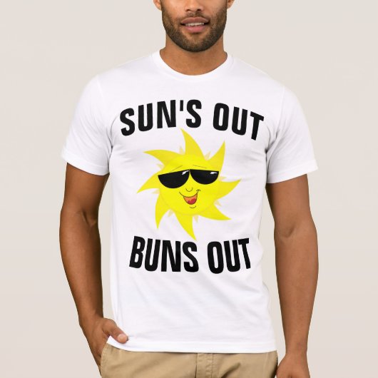 太陽が出たらお尻も出すTシャツ Tシャツ (正面)