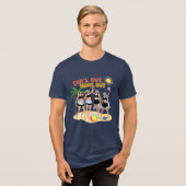 太陽が出てる時は修道女が出る時！ トライブレンドＴシャツ (正面全面)