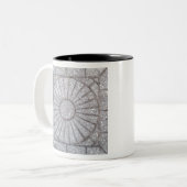 太陽が刻まれたコンクリート ツートーンマグカップ (正面左)