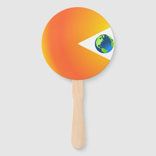 太陽が地球を飲み込む ハンドファン (正面)