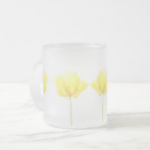 太陽が垂れ下がった フロストグラスマグカップ (正面左)