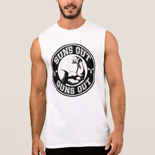 太陽が我々の銃を外に Tシャツ (正面)