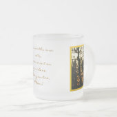 太陽が母親のために曇りガラスのマグを沈めるにつれて確かに フロストグラスマグカップ (正面右)