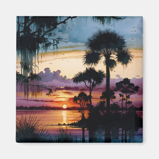 太陽が沈み込む マグネット