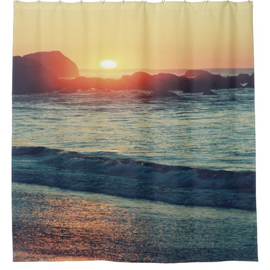 太陽が沈むにつれて... シャワーカーテン (正面)