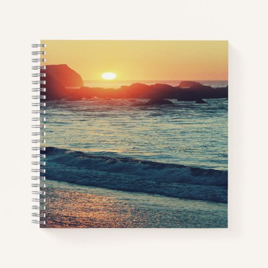 太陽が沈むにつれて... ノートブック (正面)