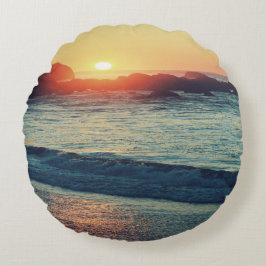 太陽が沈むにつれて... ラウンドクッション