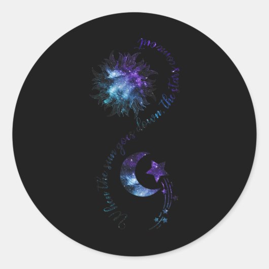 太陽が沈む時の防止認識度 ラウンドシール (正面)