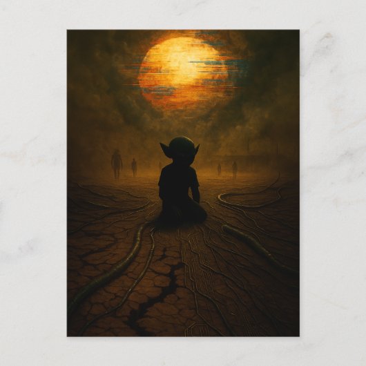 太陽が溶けながら彼らはやってきた ポストカード (正面)