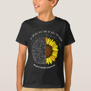 太陽が精神的な精神的認識度月NA Tシャツ