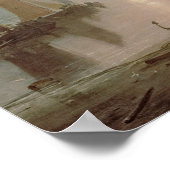 太陽が蒸気を通って昇ること ポスター (角)