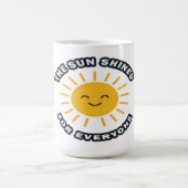 太陽が輝くマグカップ コーヒーマグカップ (中央)