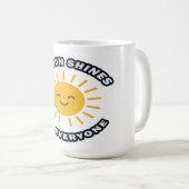 太陽が輝くマグカップ コーヒーマグカップ (正面右)