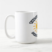 太陽が輝くマグカップ コーヒーマグカップ (左)