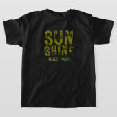 太陽が輝く – かわいい夏の太陽の光キュートTシャツ  Tシャツ (レイダウン裏面)