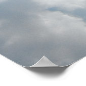 太陽が雲の中を通り抜ける ポスター (角)