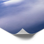 太陽が雲の間を照らす ポスター (角)