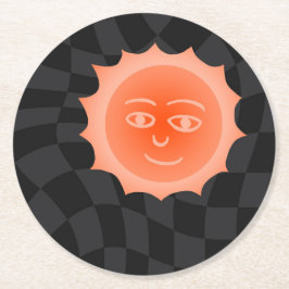 太陽さん ラウンドペーパーコースター