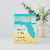 太陽だ！雪は降らない！フロリダに移動 案内ポストカード (スタンド正面)