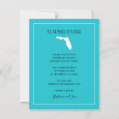 太陽だ！雪は降らない！フロリダの新しい住所 案内状 (裏面)