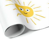 太陽とのシームレスなパターン。,ヴィンテージの歪曲性のillus ラッピングペーパー (ロールコーナー)