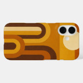 太陽とアーチの中世モダン幾何学デザイン Case-Mate iPhoneケース (裏面 (横))