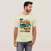 太陽とサーフィン Tシャツ (正面フル)