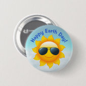 太陽とシェード地球の日 缶バッジ (正面&裏面)