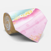 太陽とレインボーアルコールインクメンズ ネクタイ (ロール)