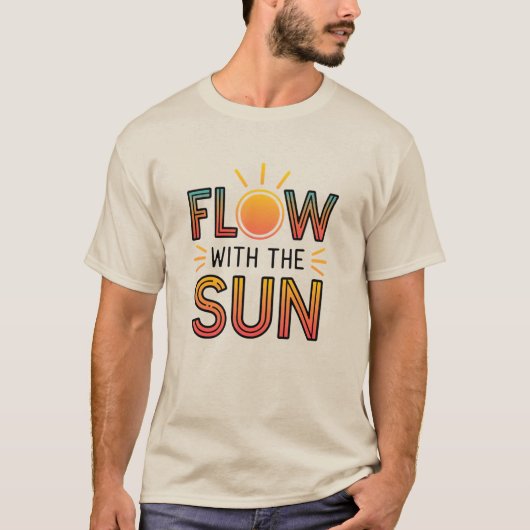 太陽と共に流れ Tシャツ (正面)
