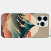 太陽と地球の色調の水の山 Case-Mate iPhoneケース (裏面 (横))