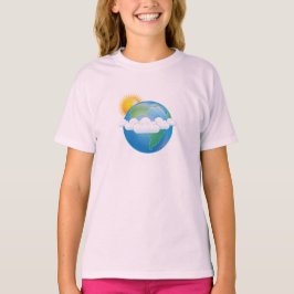 太陽と地球 - Tシャツ