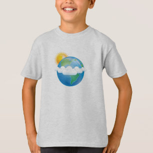 太陽と地球 – Tシャツ