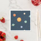 太陽と惑星の宇宙パーティーグッズ スタンダードカクテルナプキン (インサイチュ)
