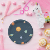 太陽と惑星の宇宙パーティーグッズ ペーパープレート (パーティー)
