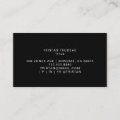 太陽と星の光線 名刺 (裏面)