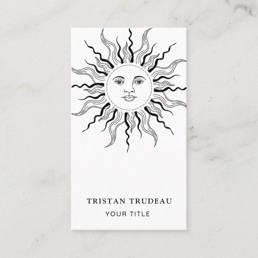 太陽と星の光線 名刺 (正面)