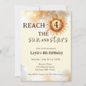 太陽と星バウンスと遊第四誕生日 招待状 (正面)