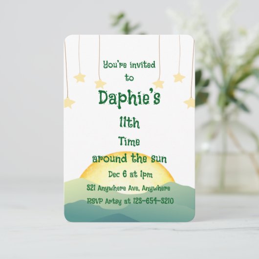 太陽と星 招待状 (スタンド正面)