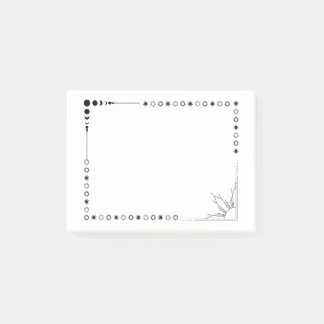 太陽と月がメモを投稿 ポストイット