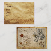 太陽と月とバジリスクのモノグラム 名刺 (正面/裏面)