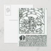 太陽と月と星の下で羊飼い ポストカード (正面/裏面)