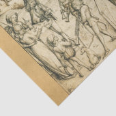 太陽と月のアンティーク白黒占星術スケッチ 薄葉紙 (詳細)