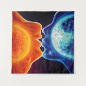 太陽と月のキス タペストリー (正面(横))